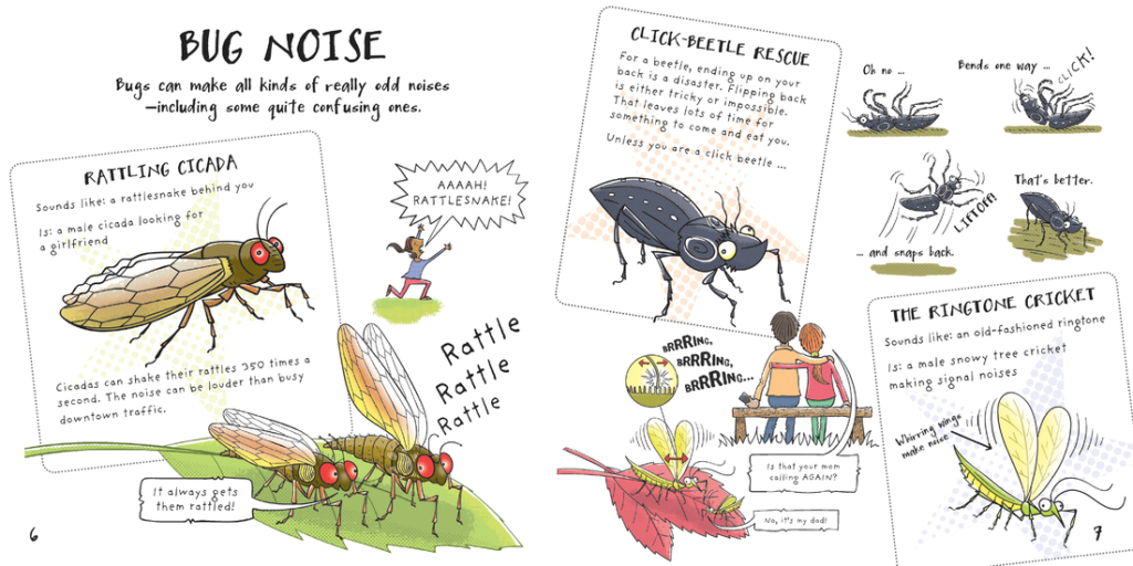 A book review of Funny Bugs: Nature's Most Hilarious Adaptations by Paul Mason and Tony De Saulles